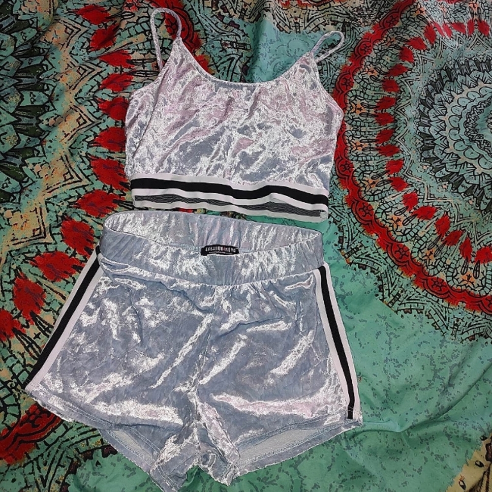Cropped Top & Shorts Set